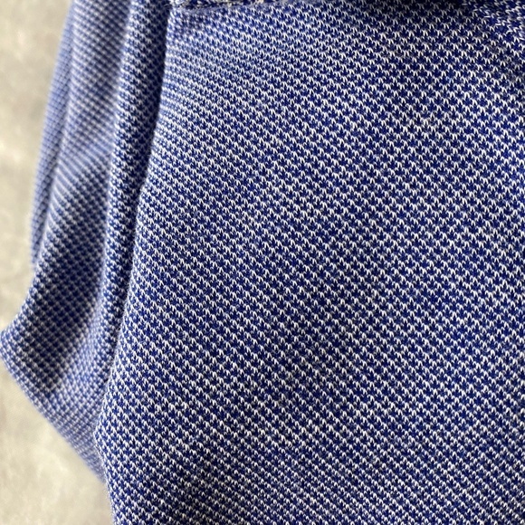 Black Brown 1826‎ Men's Blue Fitted Long Sleeve Button Up Dress Shirt Size XL - Picture 10 of 11